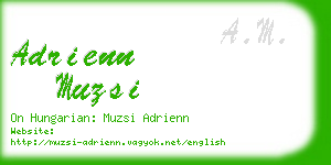 adrienn muzsi business card